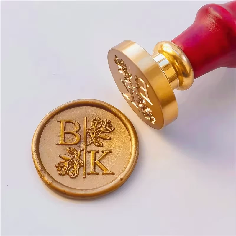 Custom Seal Wax Seal Stamp Personalized Own Logo Wedding Invitation Birthday Gift Brass Replaceable Handle Stamp Crafts Seal